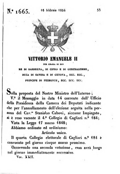 Raccolta degli atti del Governo di Sua Maestà il re di Sardegna